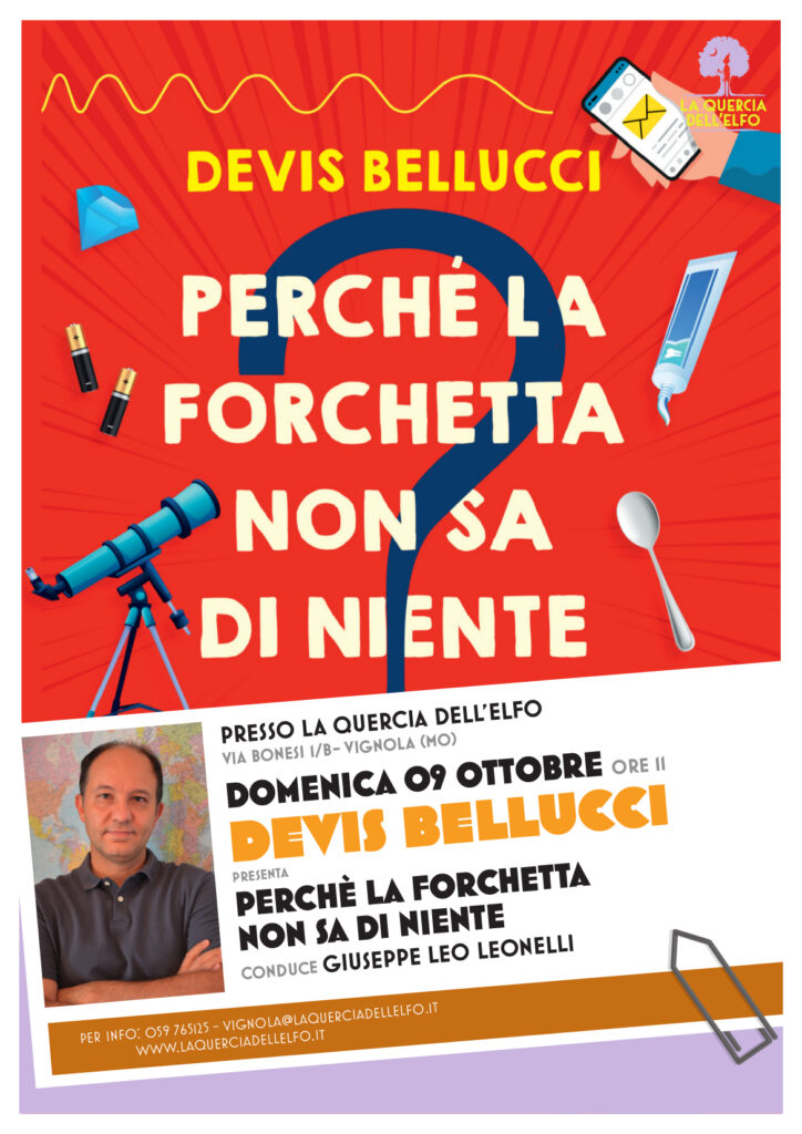 Devis Bellucci presenta “Perché la forchetta non sa di niente” immagine decorativa