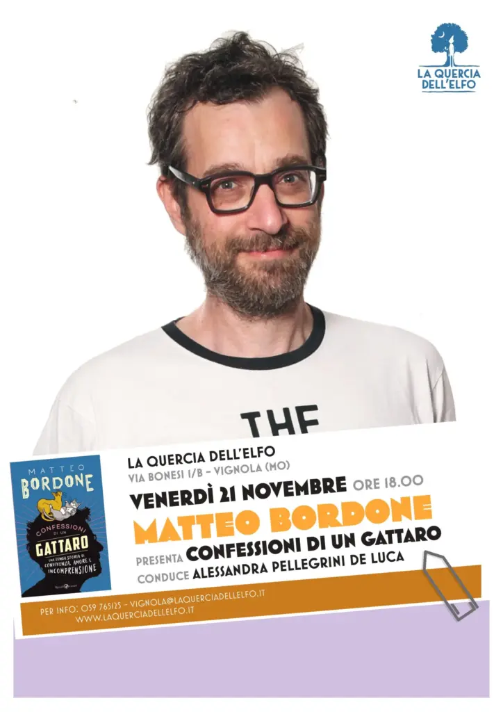 Matteo Bordone presenta confessioni di un gattaro immagine decorativa