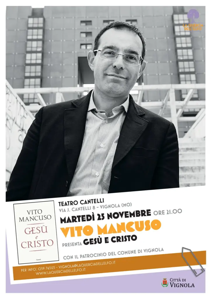 Vito Mancuso presenta Gesù e Cristo immagine decorativa