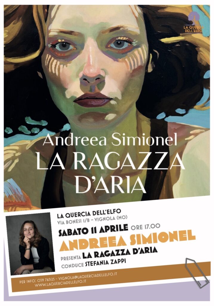ANDREEA SIMIONEL PRESENTA LA RAGAZZA D’ARIA immagine decorativa