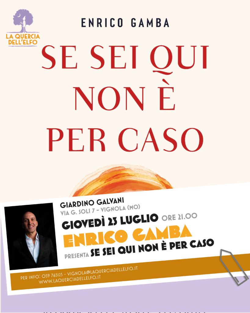Enrico Gamba presenta Se sei qui non è per caso immagine decorativa