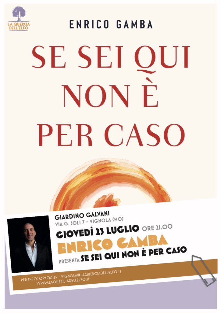 Enrico Gamba presenta Se sei qui non è per caso immagine decorativa
