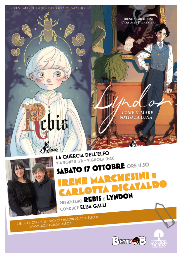 Irene Marchesini e Carlotta Dicataldo presentano le graphic novel Rebis e Lyndon immagine decorativa